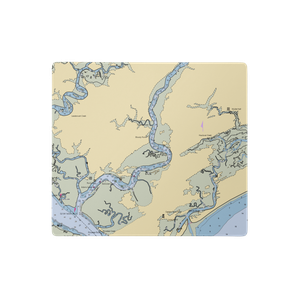 Bohicket Marina (Wadmalaw Island, SC) NOAA Chart  Gaming Mouse Pad