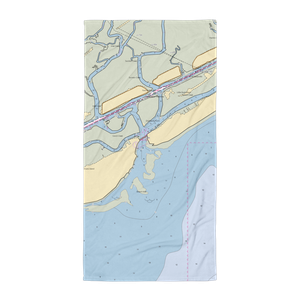 Toler's Cove Marina (Sullivans Island, SC) NOAA Chart Towel