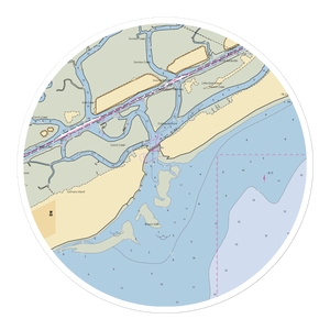 Toler's Cove Marina (Sullivans Island, SC) NOAA Chart Sticker