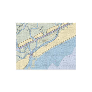 Long Island Yacht Harbor (Sullivans Island, SC) NOAA Chart Jigsaw Puzzle