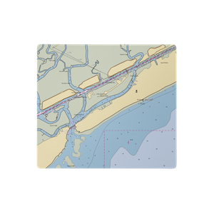 Long Island Yacht Harbor (Sullivans Island, SC) NOAA Chart  Gaming Mouse Pad