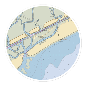 Long Island Yacht Harbor (Sullivans Island, SC) NOAA Chart Sticker