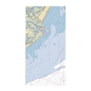 Mariner's Cay Marina (Folly Beach, SC) NOAA Chart Towel