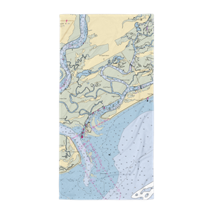 Sunset Cay Marina (Folly Beach, SC) NOAA Chart Towel