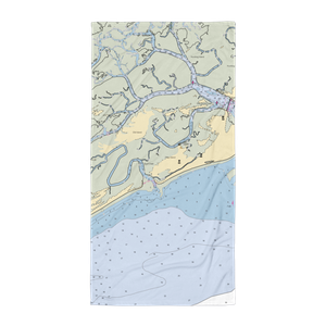 Fripp Island Marina (Saint Helena Island, SC) NOAA Chart Towel