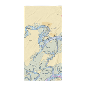 Bluffton Town Dock at Palmetto Bluff (Hilton Head Island, SC) NOAA Chart Towel