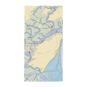 Melrose Landing Marina (Daufuskie Island, SC) NOAA Chart Towel