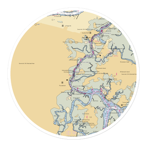 Savannah Bend Marina (Savannah, GA) NOAA Chart Sticker