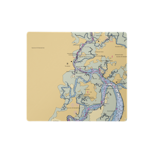 Thunderbolt Marina (Savannah, GA) NOAA Chart  Gaming Mouse Pad