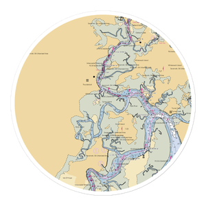 Thunderbolt Marina (Savannah, GA) NOAA Chart Sticker