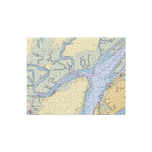 HP Boat Club (Daufuskie Island, SC) NOAA Chart Jigsaw Puzzle