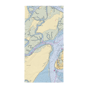 HP Boat Club (Daufuskie Island, SC) NOAA Chart Towel