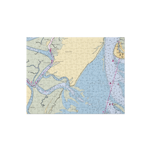 Bloody Point Resort Docks (Tybee Island, GA) NOAA Chart Jigsaw Puzzle