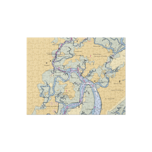 Savannah Yacht Club (Savannah, GA) NOAA Chart Jigsaw Puzzle