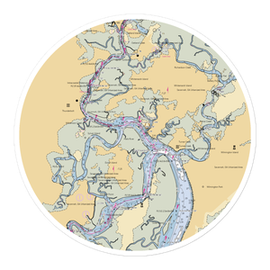 Savannah Yacht Club (Savannah, GA) NOAA Chart Sticker