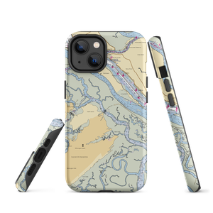 Bull River Marina (Savannah, GA) NOAA Chart  Tough iPhone Case