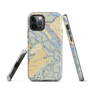 Bull River Marina (Savannah, GA) NOAA Chart  Tough iPhone Case