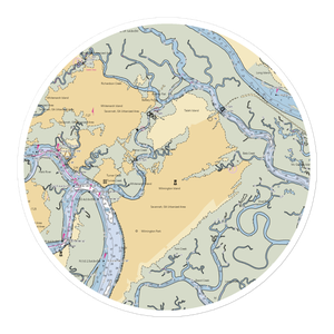 Hogan's Marina (Savannah, GA) NOAA Chart Sticker