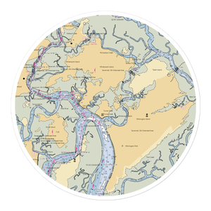 Savannah Marina (Savannah, GA) NOAA Chart Sticker