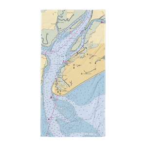 Harbour Town Yacht Basin (Daufuskie Island, SC) NOAA Chart Towel