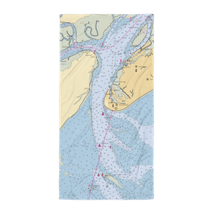 South Beach Marina (Daufuskie Island, SC) NOAA Chart Towel