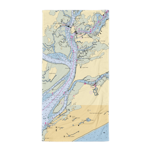 The Yacht Club of Hilton Head (Daufuskie Island, SC) NOAA Chart Towel