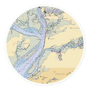 The Yacht Club of Hilton Head (Daufuskie Island, SC) NOAA Chart Sticker