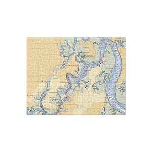 Isle of Hope Marina (Savannah, GA) NOAA Chart Jigsaw Puzzle