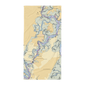 Isle of Hope Marina (Savannah, GA) NOAA Chart Towel