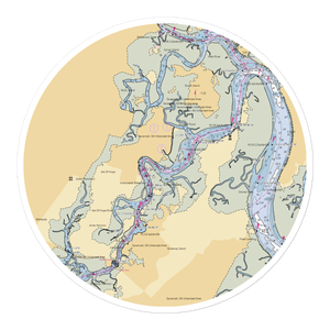 Isle of Hope Marina (Savannah, GA) NOAA Chart Sticker