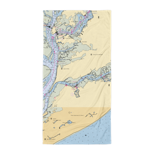 Broad Creek Marina (Hilton Head Island, SC) NOAA Chart Towel