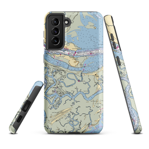 Lazaretto Creek Marina (Tybee Island, GA) NOAA Chart Samsung Phone Case