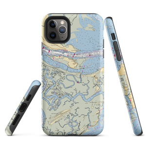 Lazaretto Creek Marina (Tybee Island, GA) NOAA Chart  Tough iPhone Case