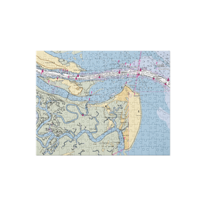 The Original Crab Shack (Tybee Island, GA) NOAA Chart Jigsaw Puzzle