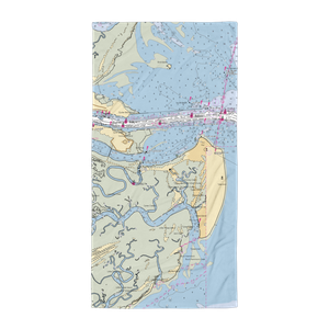 The Original Crab Shack (Tybee Island, GA) NOAA Chart Towel