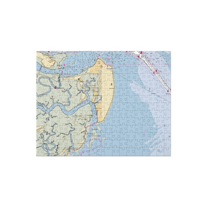 AJ's Dockside Restaurant (Tybee Island, GA) NOAA Chart Jigsaw Puzzle