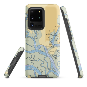 Coffee Bluff Marina (Savannah, GA) NOAA Chart Samsung Phone Case