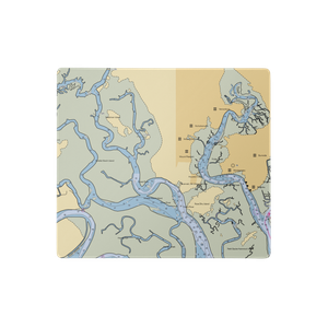 Coffee Bluff Marina (Savannah, GA) NOAA Chart  Gaming Mouse Pad