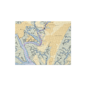 South Harbor Marina (Savannah, GA) NOAA Chart Jigsaw Puzzle