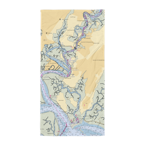 South Harbor Marina (Savannah, GA) NOAA Chart Towel