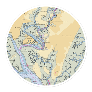 South Harbor Marina (Savannah, GA) NOAA Chart Sticker