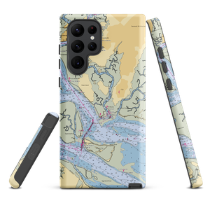 Delegal Creek Marina (Savannah, GA) NOAA Chart Samsung Phone Case