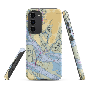 Delegal Creek Marina (Savannah, GA) NOAA Chart Samsung Phone Case