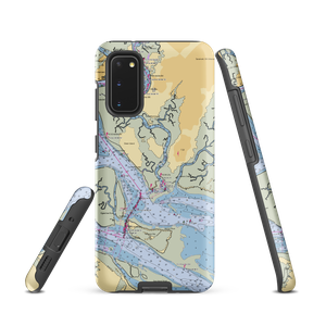 Delegal Creek Marina (Savannah, GA) NOAA Chart Samsung Phone Case