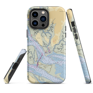 Delegal Creek Marina (Savannah, GA) NOAA Chart  Tough iPhone Case