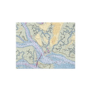 Delegal Creek Marina (Savannah, GA) NOAA Chart Jigsaw Puzzle