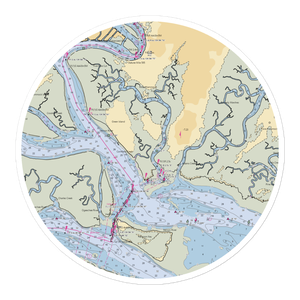 Delegal Creek Marina (Savannah, GA) NOAA Chart Sticker