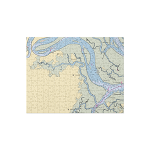 Waterways Marina (Savannah, GA) NOAA Chart Jigsaw Puzzle