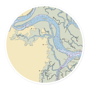 Waterways Marina (Savannah, GA) NOAA Chart Sticker