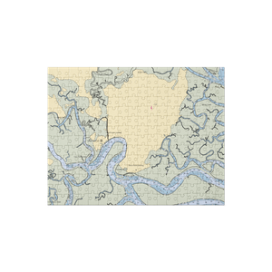 Halfmoon Marina (Midway, GA) NOAA Chart Jigsaw Puzzle